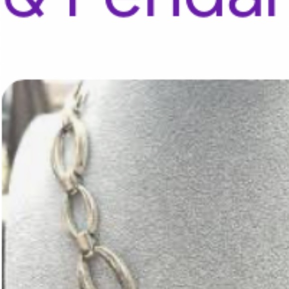 Brighton silver necklace with etching. With toggle clasp. - Picture 10 of 11